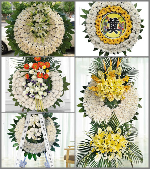 山西朔州应县白马石乡黄杨树村花圈速递