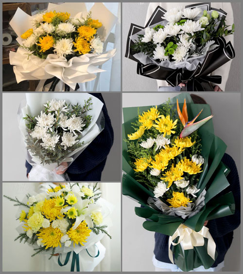 山西朔州应县白马石乡黄杨树村白事花束代送